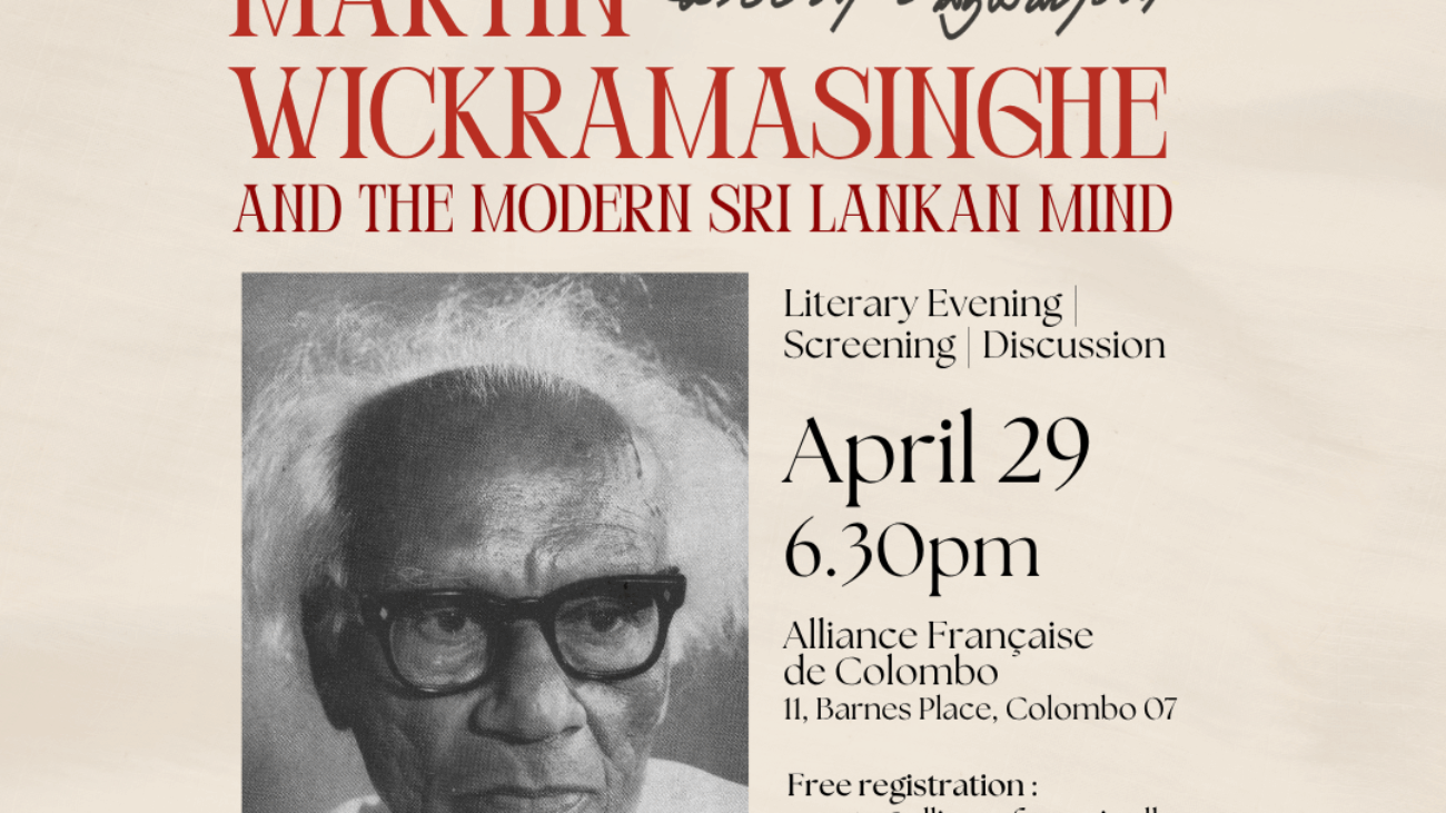5) Along the River Seine Martin Wickramasinghe and the Sri Lankan Mind