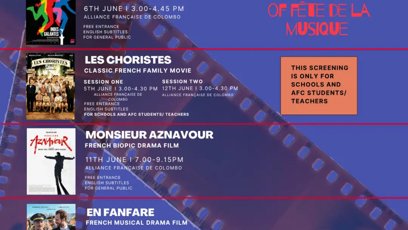 Music in Cinema CINÉ-CLUB June 2026 Month of Fête de la Musique 2026